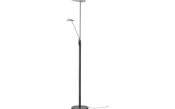 Cadiz Golvlampa 186cm LED 28W+5W 3000K Svart/Stål