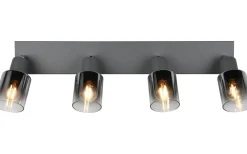 Cadiz Spotlight 4-delad E14 antracit/förkromad