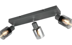 Avlånga Takspotlights|Takspot Med 3 Lampor<Reality Cadiz Spotlight 3-delad E14 antracit/förkromad