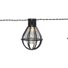 Star Trading Cage Ljusslinga 2,8m 8L Svart IP44* Partyslingor Utomhus 230V|Partyslingor Utomhus 230V