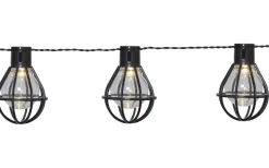 Star Trading Cage Ljusslinga 2,8m 8L Svart IP44* Partyslingor Utomhus 230V|Partyslingor Utomhus 230V