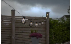 Star Trading Cage Ljusslinga 2,8m 8L Svart IP44* Partyslingor Utomhus 230V|Partyslingor Utomhus 230V