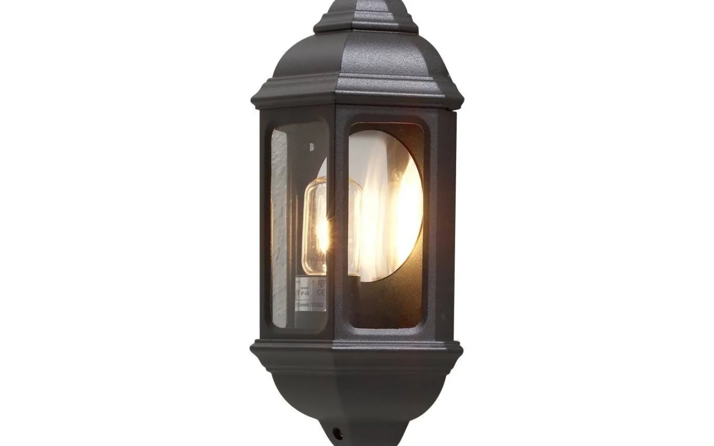 Konstsmide Cagliari Vägglampa Svart IP43* Vägglyktor