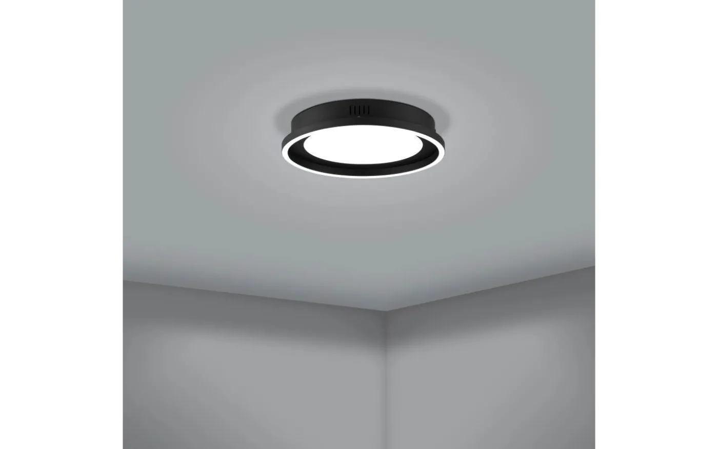 Calagrano Plafond 38cm LED 3000-6500K 21,5W med Fjärrkontroll Svart