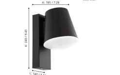 Caldiero Fasadlampa Antracit IP44