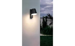 Vägglampor Utomhus<Eglo Caldiero Fasadlampa Rörelse Antracit IP44