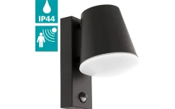 Vägglampor Utomhus<Eglo Caldiero Fasadlampa Rörelse Antracit IP44