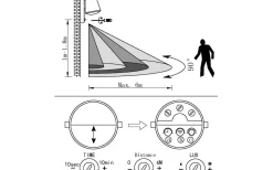 Vägglampor Utomhus<Eglo Caldiero Fasadlampa Rörelse Antracit IP44