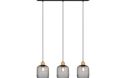 Avlånga Taklampor<Reality Calimero Takpendel 3-delad E27 mattsvart