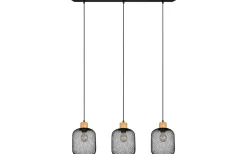 Avlånga Taklampor<Reality Calimero Takpendel 3-delad E27 mattsvart