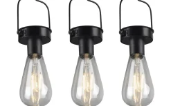 Reality Campus solcellslampa 3 st mattsvart skymningssensor IP44* Solcellslampor Dekoration|Visa Alla Solcellslampor