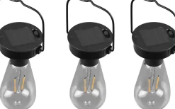 Reality Campus solcellslampa 3 st mattsvart skymningssensor IP44* Solcellslampor Dekoration|Visa Alla Solcellslampor