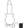 Candly Batteridriven Siluett 41cm Svart