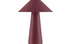 Globen Lighting Cannes Portabel Bordslampa 26cm Burgundy IP44* Uppladdningsbara Lampor Utomhus|Uppladdningsbara Lampor Utomhus