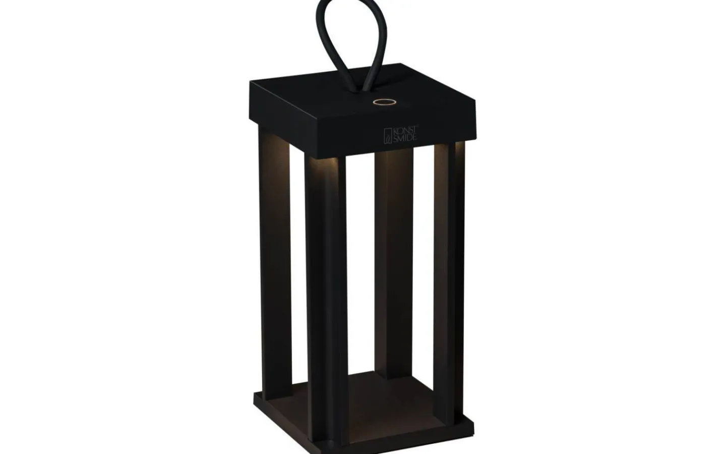 Uppladdningsbara Lampor Utomhus|Uppladdningsbara Lampor Utomhus<Konstsmide Cannes Uppladdningsbar Ljuslykta 42cm Svart IP54