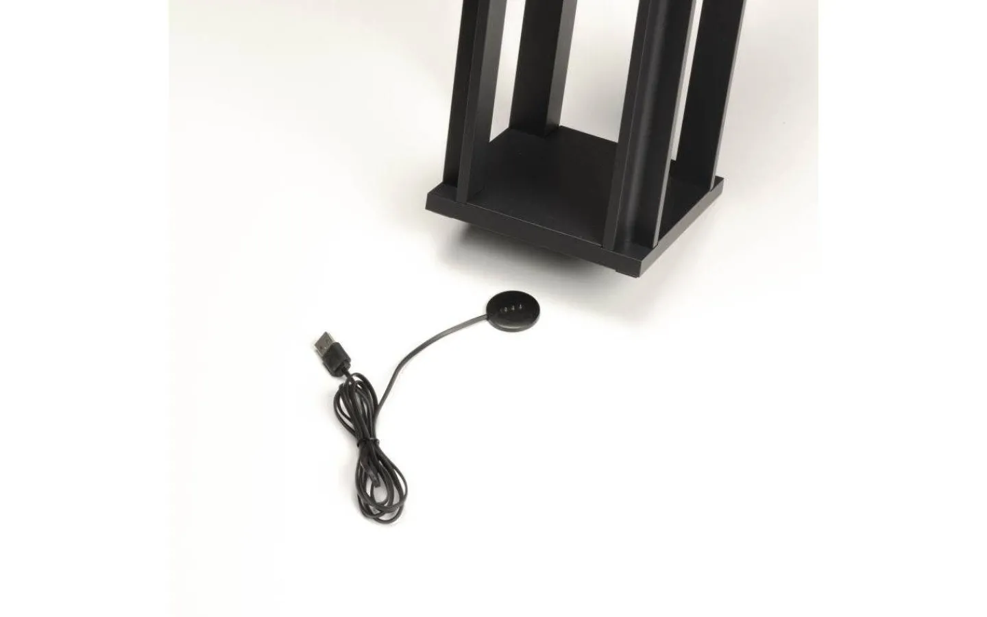 Uppladdningsbara Lampor Utomhus|Uppladdningsbara Lampor Utomhus<Konstsmide Cannes Uppladdningsbar Ljuslykta 42cm Svart IP54