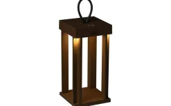 Uppladdningsbara Lampor Utomhus|Uppladdningsbara Lampor Utomhus<Konstsmide Cannes Uppladdningsbar Ljuslykta 42cm Rost IP54