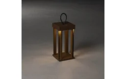 Uppladdningsbara Lampor Utomhus|Uppladdningsbara Lampor Utomhus<Konstsmide Cannes Uppladdningsbar Ljuslykta 42cm Rost IP54