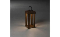 Uppladdningsbara Lampor Utomhus|Uppladdningsbara Lampor Utomhus<Konstsmide Cannes Uppladdningsbar Ljuslykta 42cm Rost IP54