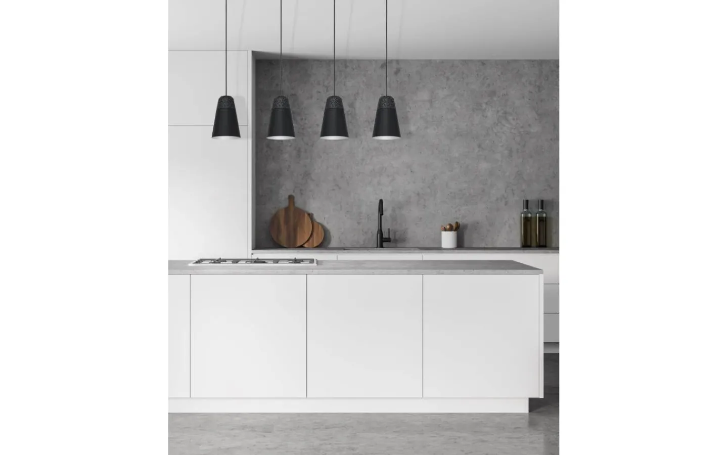 Kök & Matplats|Avlånga Taklampor<Eglo Canterras Taklampa 98cm 4L Svart