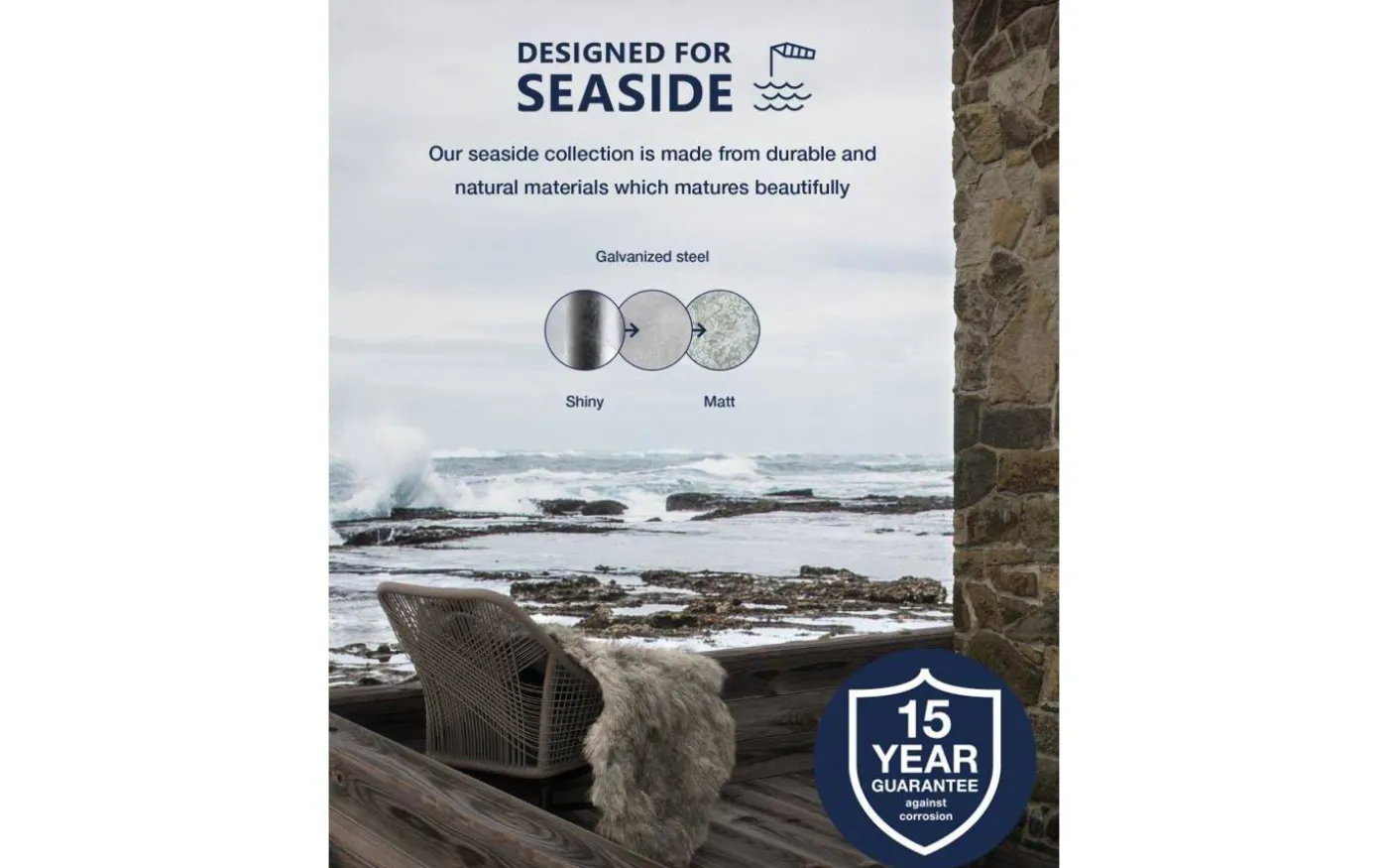 Canto Maxi 2 Vägglampa Galvaniserat Stål IP44