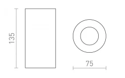 Canto Takspotlight GU10 Vit