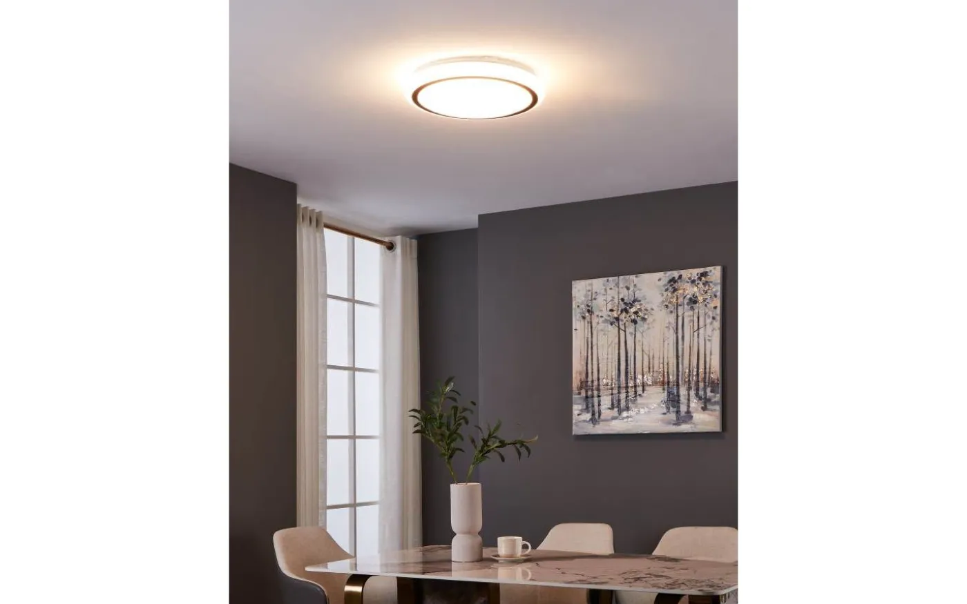 Capasso Plafond 34cm LED 3000K 14,6W Vit