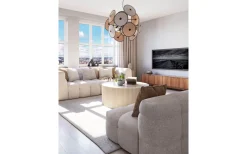 Stora Taklampor Ø70-150 Cm<By Rydens Cappello Taklampa Ø82cm Matt Svart/Beige