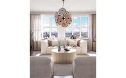 Stora Taklampor Ø70-150 Cm<By Rydens Cappello Taklampa Ø82cm Matt Svart/Beige