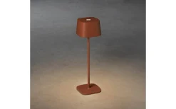 Capri Uppladdningsbar Bordslampa LED 36cm Terrakotta IP54