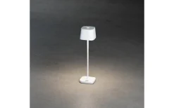 Uppladdningsbara Lampor Utomhus|Uppladdningsbara Lampor Utomhus<Konstsmide Capri Uppladdningsbar Bordslampa LED 20cm Vit IP54