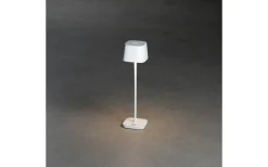 Uppladdningsbara Lampor Utomhus|Uppladdningsbara Lampor Utomhus<Konstsmide Capri Uppladdningsbar Bordslampa LED 20cm Vit IP54