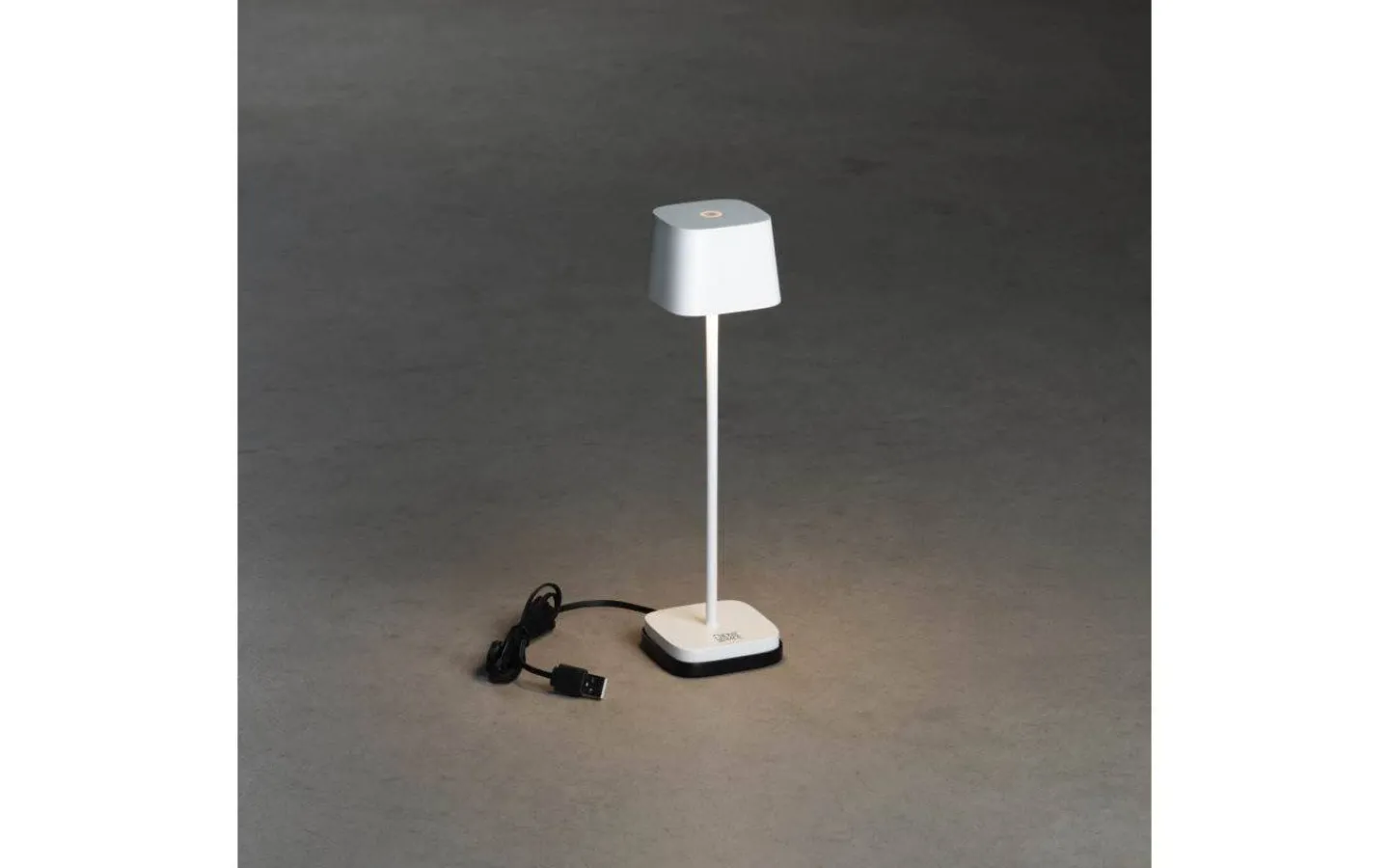 Uppladdningsbara Lampor Utomhus|Uppladdningsbara Lampor Utomhus<Konstsmide Capri Uppladdningsbar Bordslampa LED 20cm Vit IP54