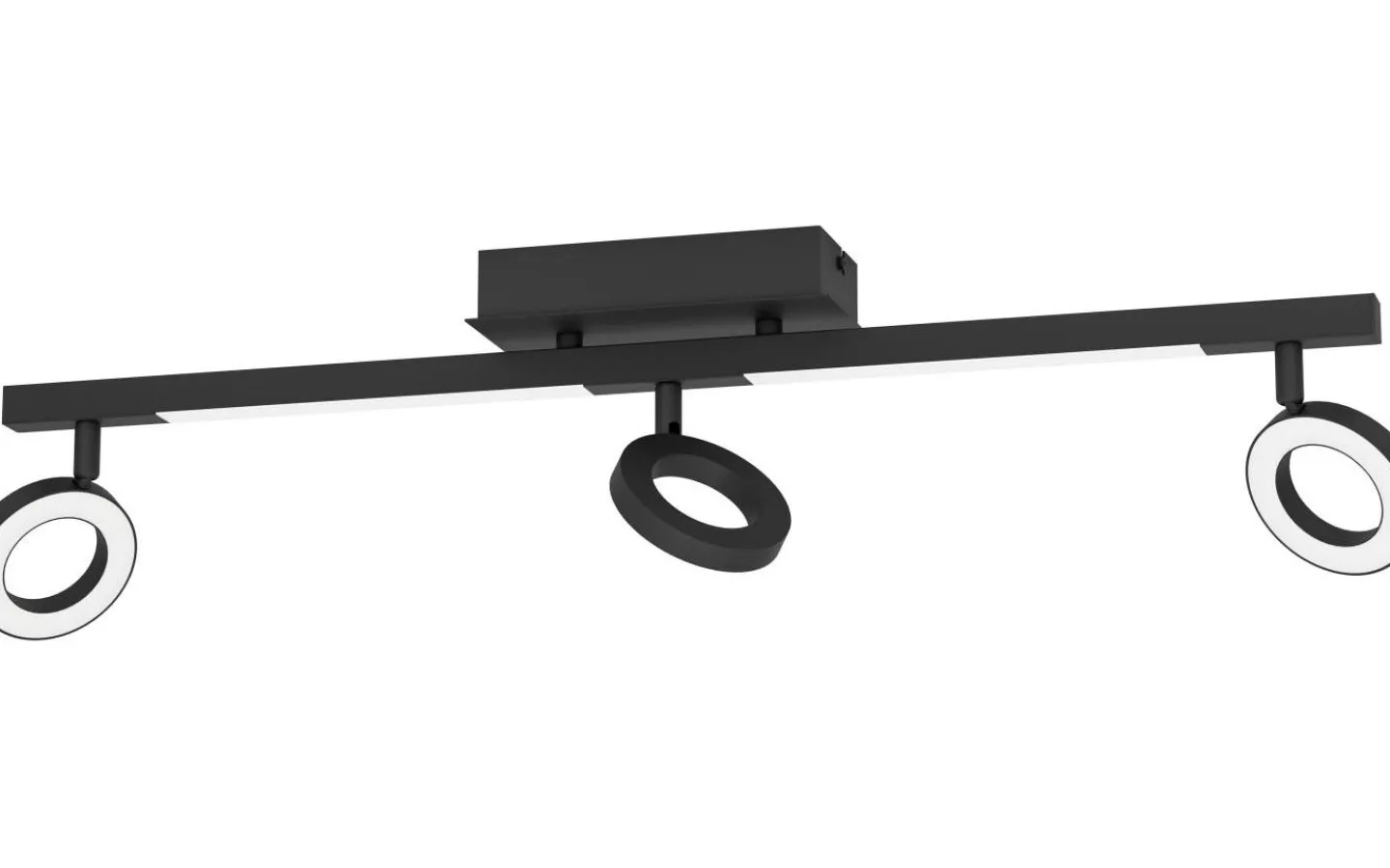 Eglo Cardillio 2 Takspotlight 39cm LED 3000K 3x3,2W + 2x3,3W Svart* Avlånga Takspotlights|Takspot Med 3 Lampor