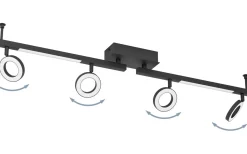 Cardillio 2 Takspotlight 99cm LED 3000K 4x3,2W + 2x3,3W Svart