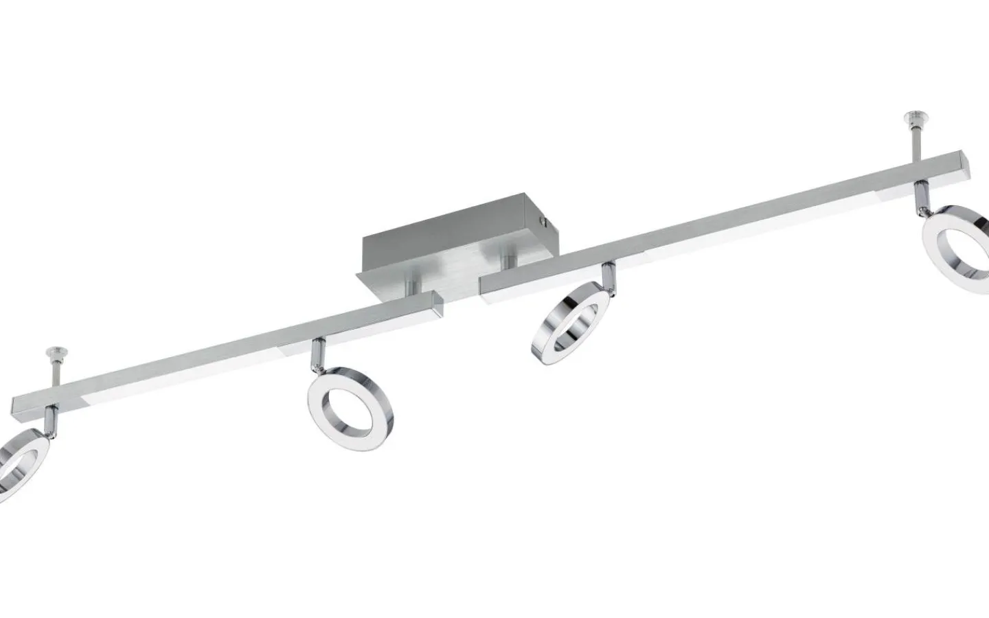 Avlånga Takspotlights|Takspot Med Minst 4 Lampor<Eglo Cardillio Takspotlight 9cm LED 3000K 4x3,2W + 2x3,3W Krom