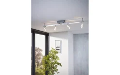 Avlånga Takspotlights|Takspot Med Minst 4 Lampor<Eglo Cardillio Takspotlight 9cm LED 3000K 4x3,2W + 2x3,3W Krom