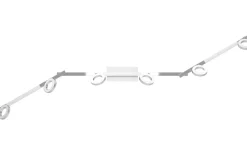 Avlånga Takspotlights|Takspot Med Minst 4 Lampor<Eglo Cardillio Takspotlight 159cm LED 3000K 6x3,2W + 3x3,3W Krom