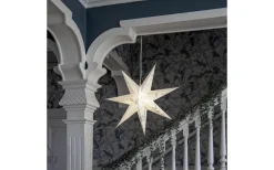 Star Trading Care Julstjärna 60cm Vit/Gröna Blad* Visa Alla Julstjärnor|Julstjärnor Utan Sladd