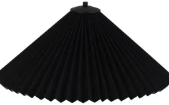 Hallbergs Carolin Lampskärm Ø50cm Svart* Plisserade Lampskärmar