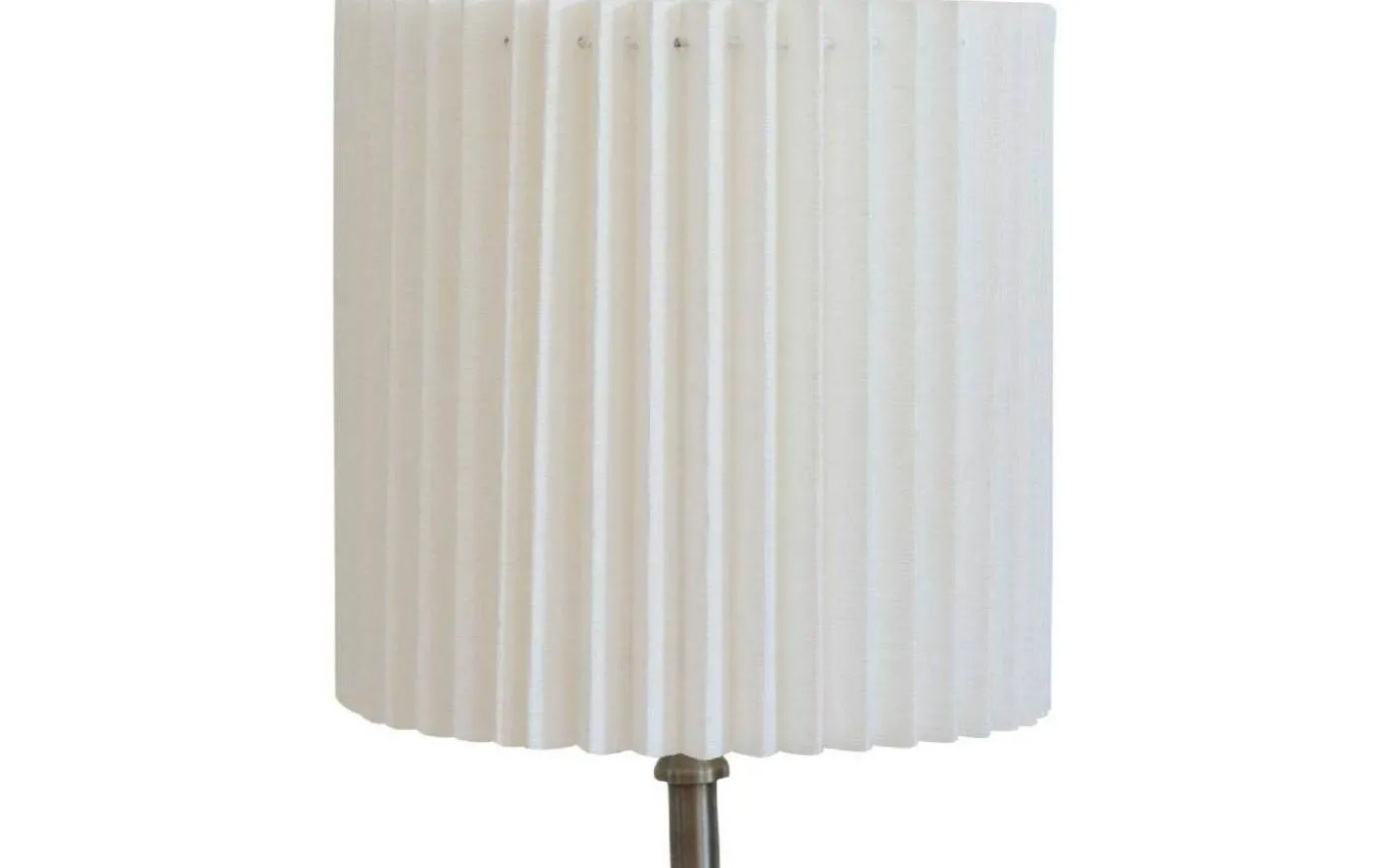 Carolin Plisserad Cylinder Lampskärm Ø35cm Vit