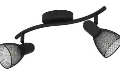 Eglo Carovigna Takspotlight 37cm Svart* Avlånga Takspotlights|Takspot Med 2 Lampor