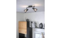 Eglo Carovigna Takspotlight 37cm Svart* Avlånga Takspotlights|Takspot Med 2 Lampor