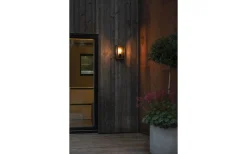 Konstsmide Carpi Vägglampa 30x18cm Svart IP44* Vägglyktor|Vägglampor Utomhus