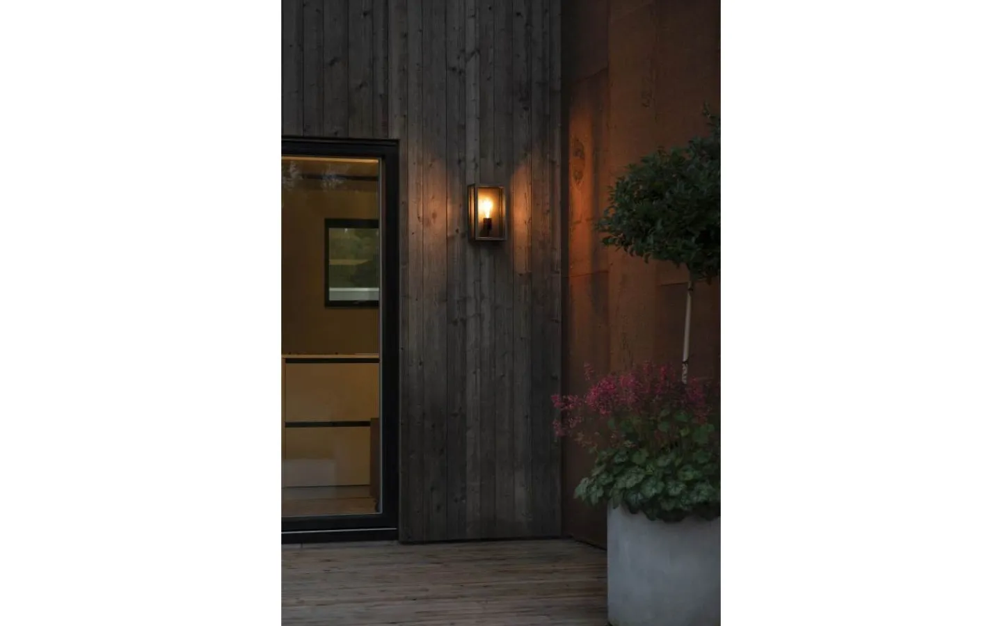 Konstsmide Carpi Vägglampa 30x18cm Svart IP44* Vägglyktor|Vägglampor Utomhus