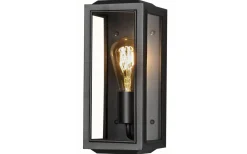 Vägglyktor<Konstsmide Carpi Vägglampa 30x12,5cm Svart IP44
