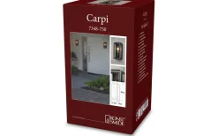 Vägglyktor<Konstsmide Carpi Vägglampa 30x12,5cm Svart IP44