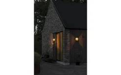 Vägglyktor|Vägglampor Utomhus<Konstsmide Carpi Vägglampa 30x18cm Svart/Mässing IP44