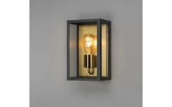 Vägglyktor|Vägglampor Utomhus<Konstsmide Carpi Vägglampa 30x18cm Svart/Mässing IP44