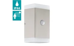 Carpinera Fasadlampa Rörelse GU10 LED 3000K 4,6W Silverfärgad IP44